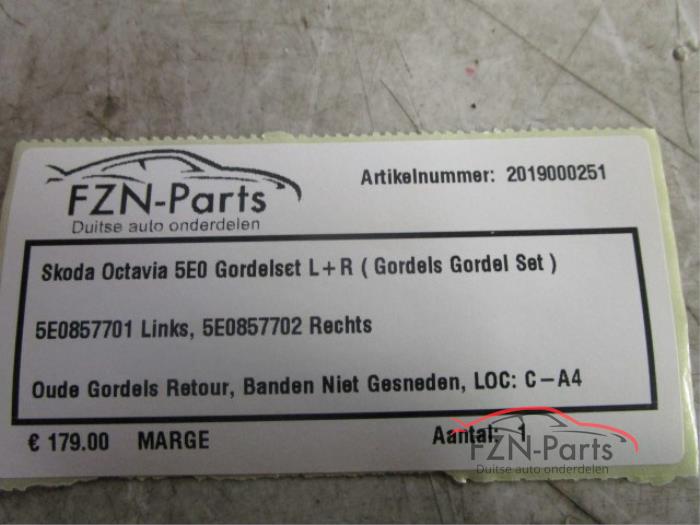 Veiligheidsgordel Set voor Skoda Octavia (22729364)
