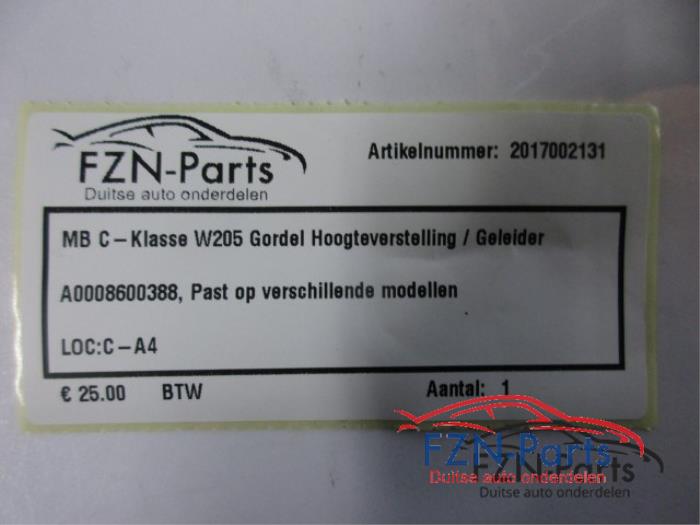 Gordel hoogteverstelling links-voor Mercedes C-Klasse (22739931)