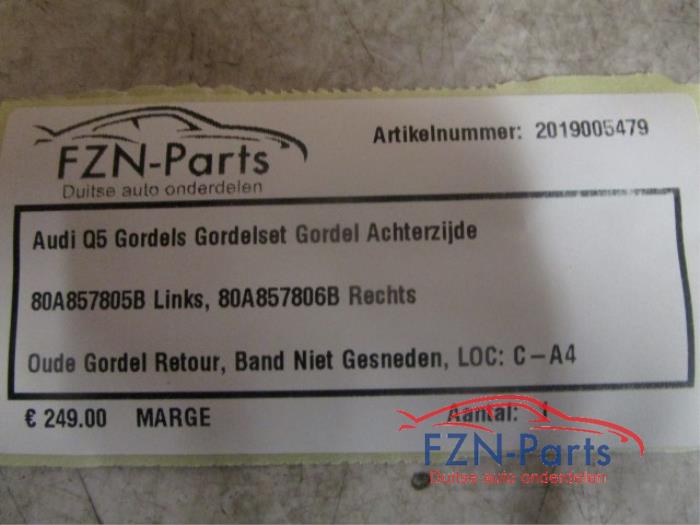 Veiligheidsgordel Set achter Audi Q5 (22741691)