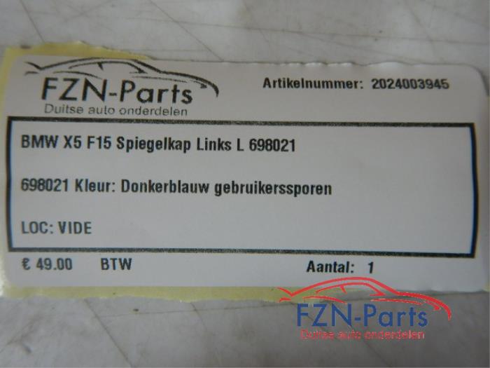 BMW X5 F15 Spiegelkap Links 698021 Kleur: Donkerblauw