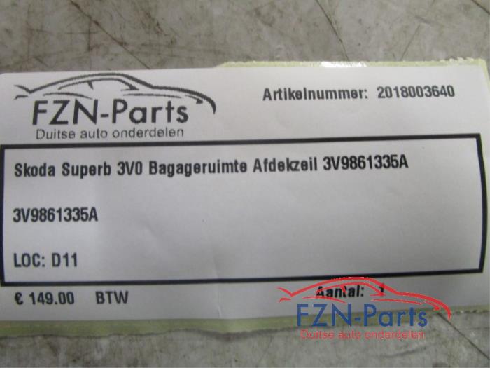 Bekleding bagageruimte Skoda Superb (22742331)