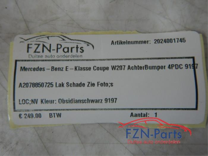 Mercedes-Benz E-Klasse Coupe W207 Achterbumper 4PDC 9197