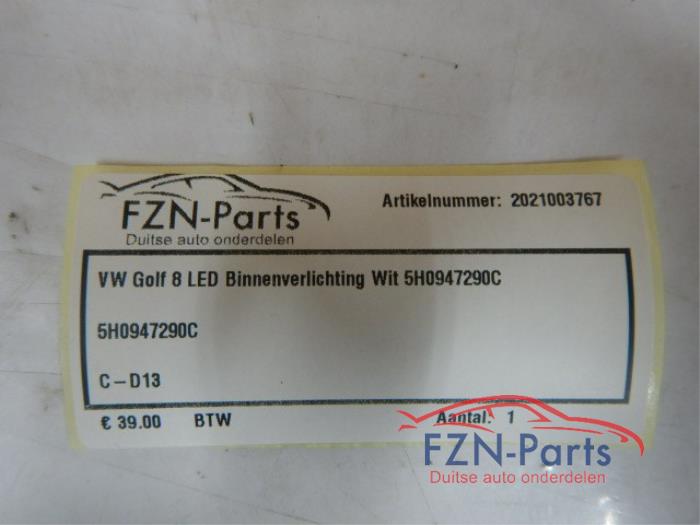 VW Golf 8 LED Binnenverlichting Wit