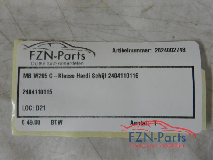 Mercedes-Benz C-Klasse W205 Hardi Schijf