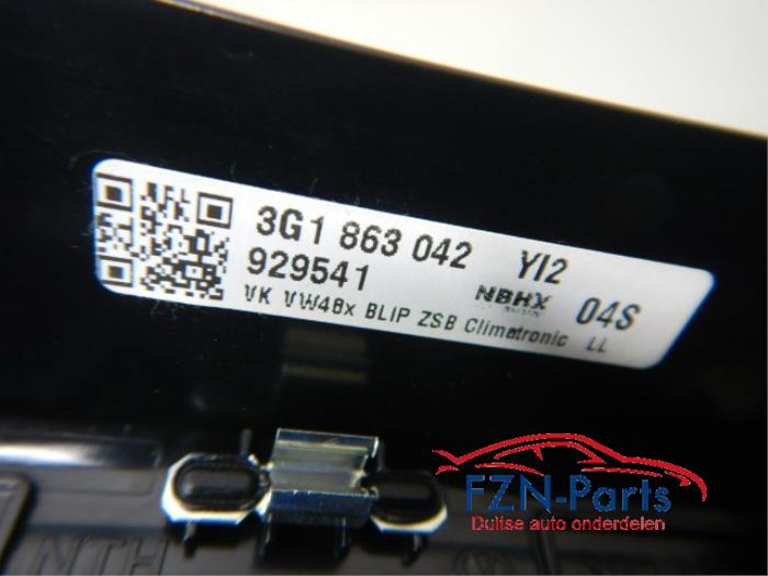 VW Passat B8 Inleg Clima Control Zwart