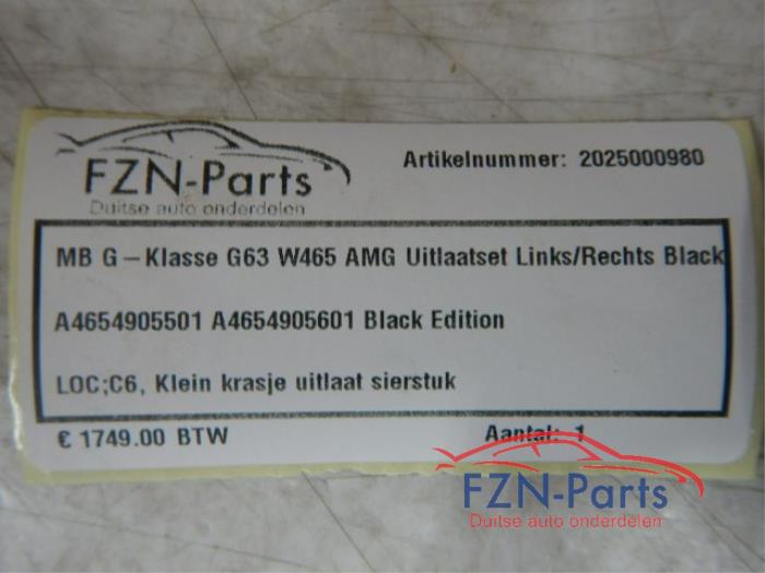 Uitlaat (compleet) Mercedes G-Klasse (22741311)