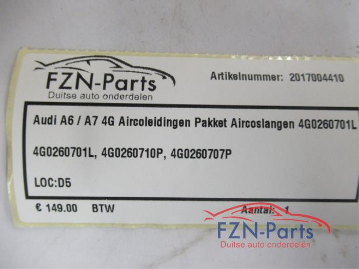 Audi A6 / A7 4G Aircoleidingen Pakket