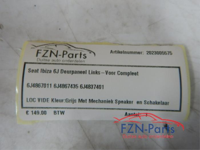 Portierbekleding 4Deurs links-voor Seat Ibiza (22728363)