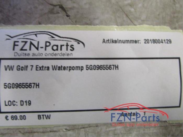 Extra waterpomp Volkswagen Golf (22729320)