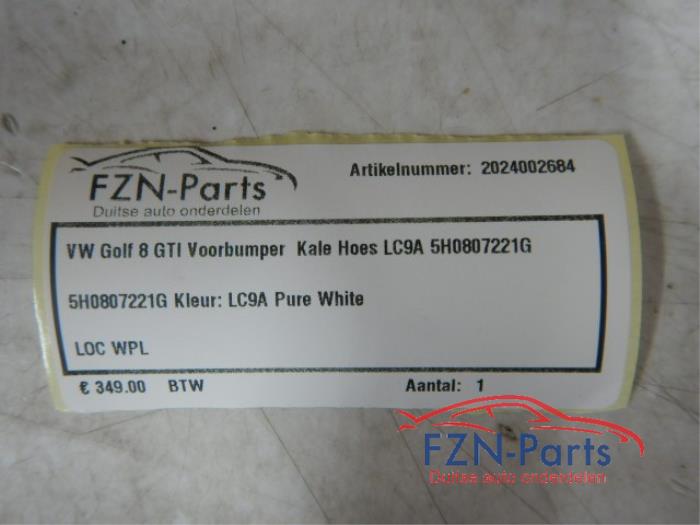 VW Golf 8 GTI Voorbumper Kale Hoes LC9A