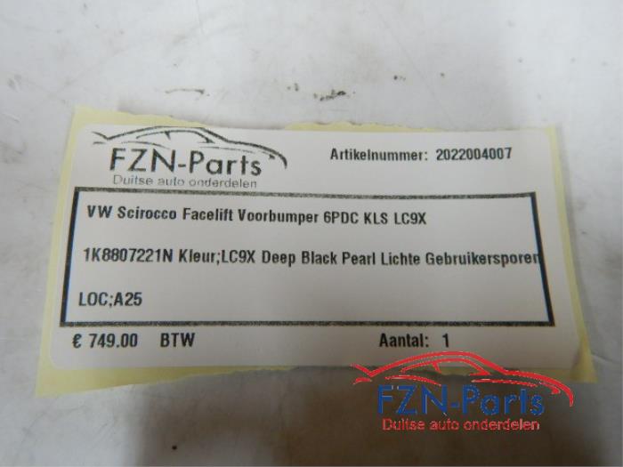 Voorbumper Volkswagen Scirocco (22722349)