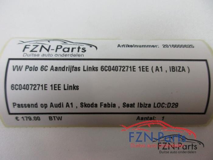 Aandrijfas links-voor Audi A1 (22725197)