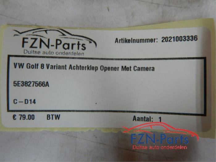 VW Golf 8 Variant Achterklep Opener met Camera