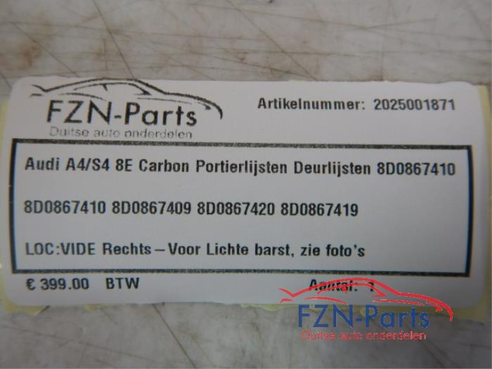 Portierlijst Audi A4 (22738270)
