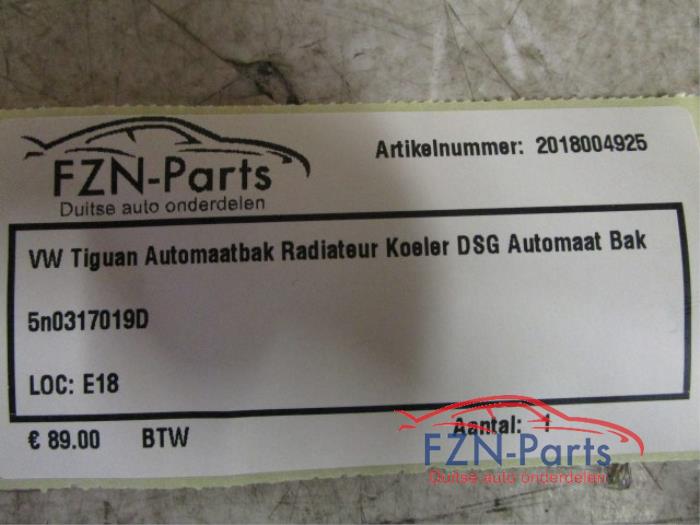 VW Tiguan Automaatbak Radiateur Koeler DSG Automaat bak