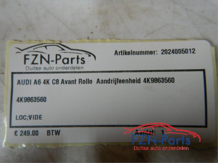 Audi A6 4K C8 Avant Rollo Aandrijfeenheid