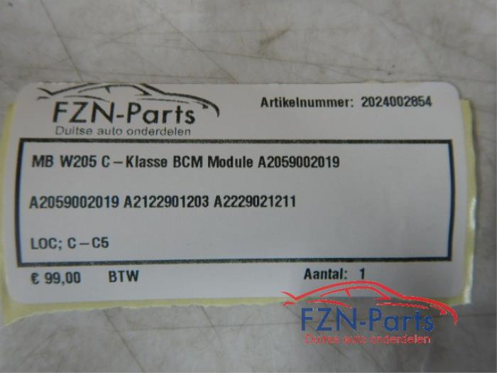 Mercedes-Benz W205 C-Klasse BCM Module Boordnet