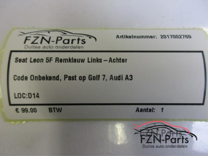 Remklauw (Tang) links-achter Volkswagen Golf (22730968)