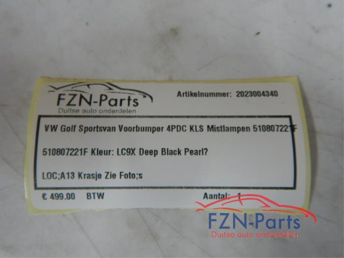 VW Golf Sportsvan Voorbumper 4PDC KLS Mistlampen