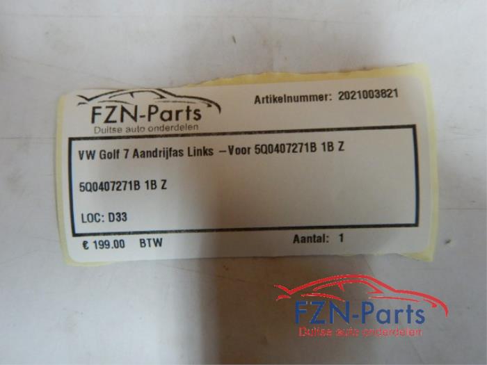 VW Golf 7 Aandrijfas Links-voor