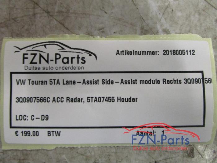 VW Touran 5TA Lane-Assist Side-Assist module Rechts