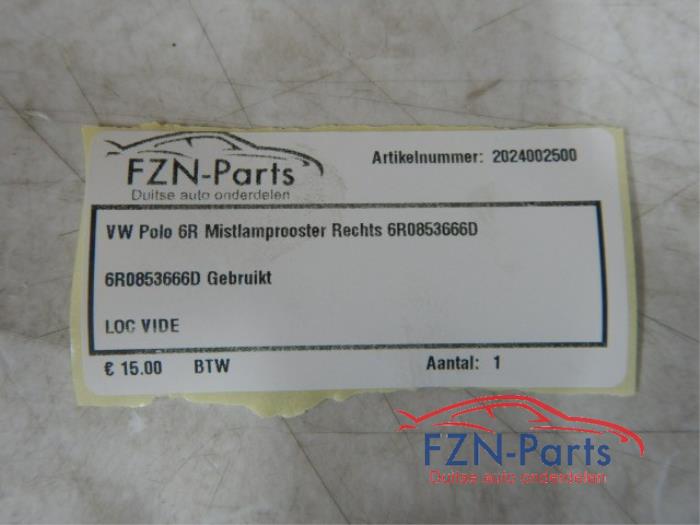 Bumper mistlamp Volkswagen Polo (22742571)