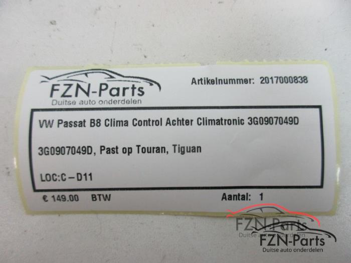 Climatronic Paneel Volkswagen Passat (22745334)