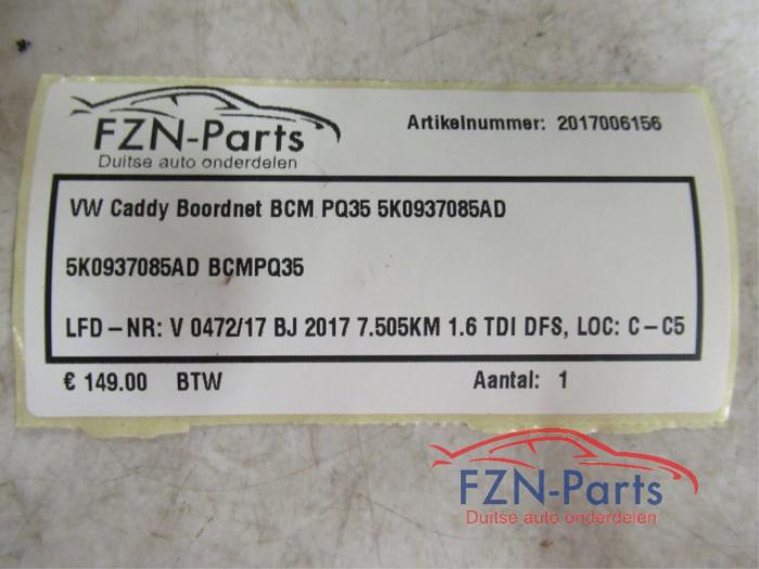 VW Caddy Boordnet BCM PQ35