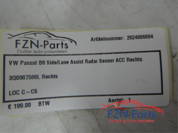 Radar sensor Volkswagen Passat (22745512)