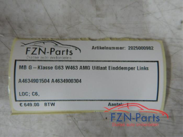 Uitlaat (compleet) Mercedes G-Klasse (22740197)