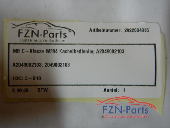 Climatronic Paneel Mercedes C-Klasse (22733168)