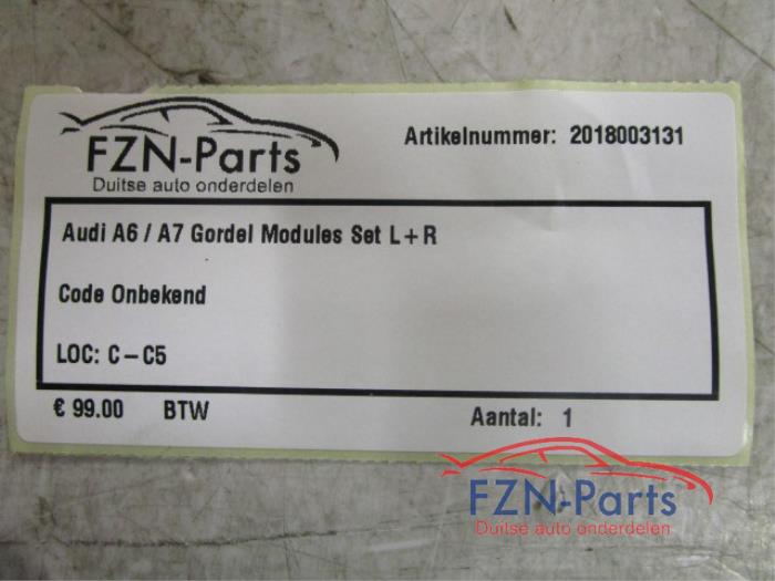 Audi A6/A7 Gordel Modules Set L+R