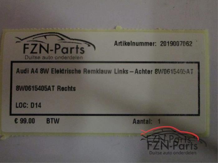 Audi A4 8W Elektrische Remklauw Links-Achter
