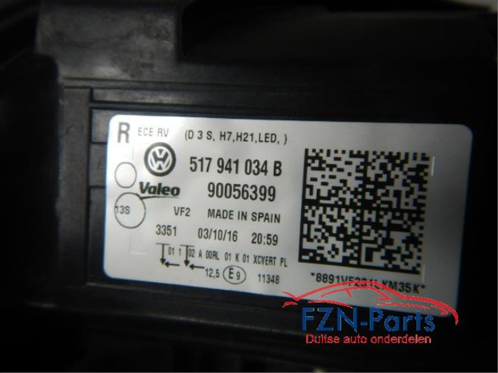VW Golf Sportsvan Xenon LED Koplamp Rechts