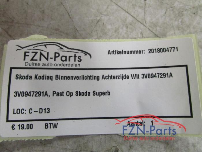 Binnenverlichting voor Skoda Kodiaq (22740506)