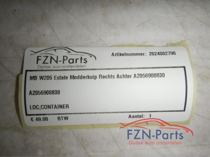 Mercedes-Benz C-Klasse W205 Estate Modderkuip Rechts-Achter