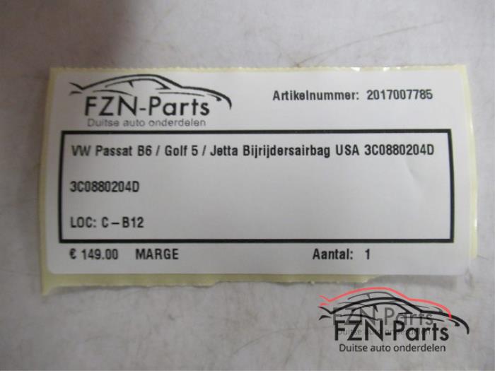 Airbag rechts (Dashboard) Volkswagen Jetta (22742720)