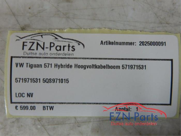 HV kabel (hoog voltage) Volkswagen Tiguan (22744145)