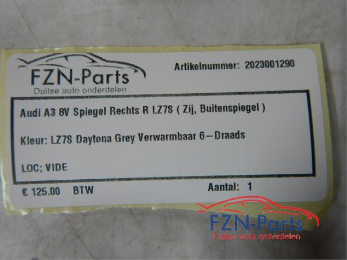 Audi A3 8V Spiegel Links LZ7S