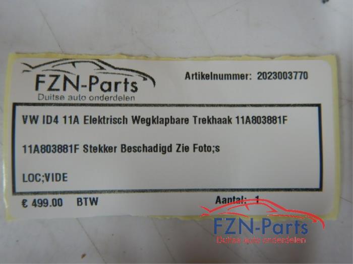 VW ID4 11A Elektrisch Wegklapbare Trekhaak