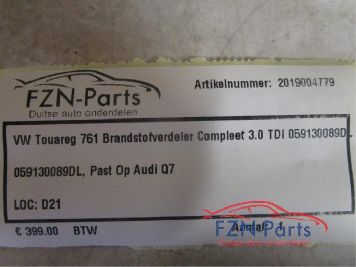 Brandstofleiding Volkswagen Touareg (22740119)
