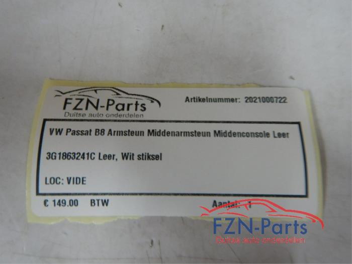 VW Passat B8 Armsteun Middenarmsteun Middenconsole Leer