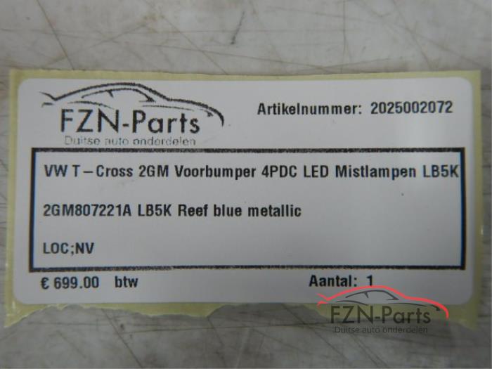 Voorbumper Volkswagen T-Cross (22721256)