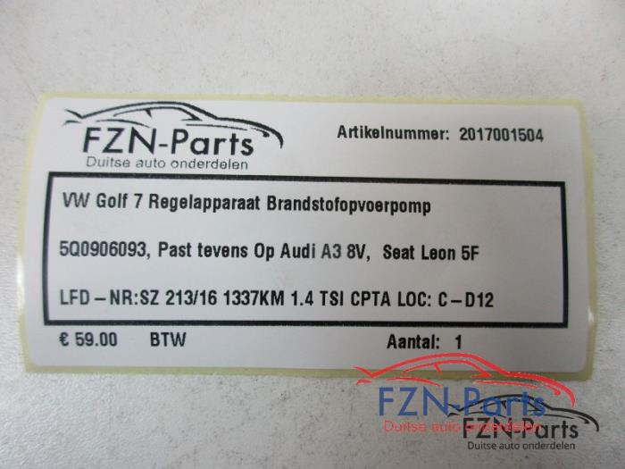 VW Golf 7 Regelapparaat Brandstofopvoerpomp