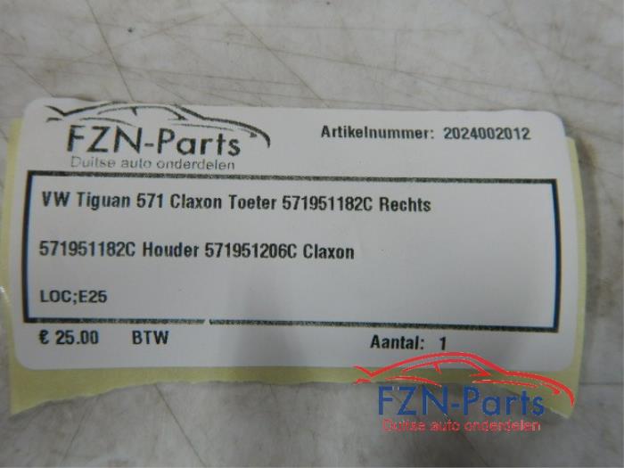 VW Tiguan 571 Claxon Toeter