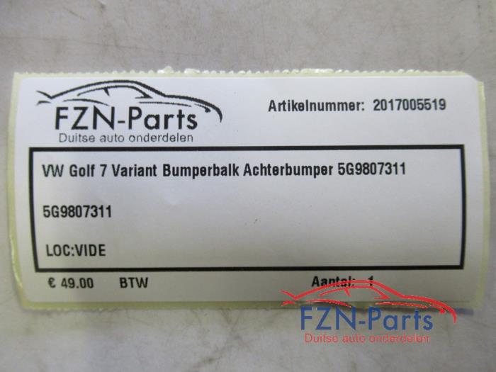 VW Golf 7 Variant Bumperbalk Achterbumper