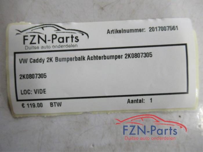 VW Caddy 2K Bumperbalk Achterbumper