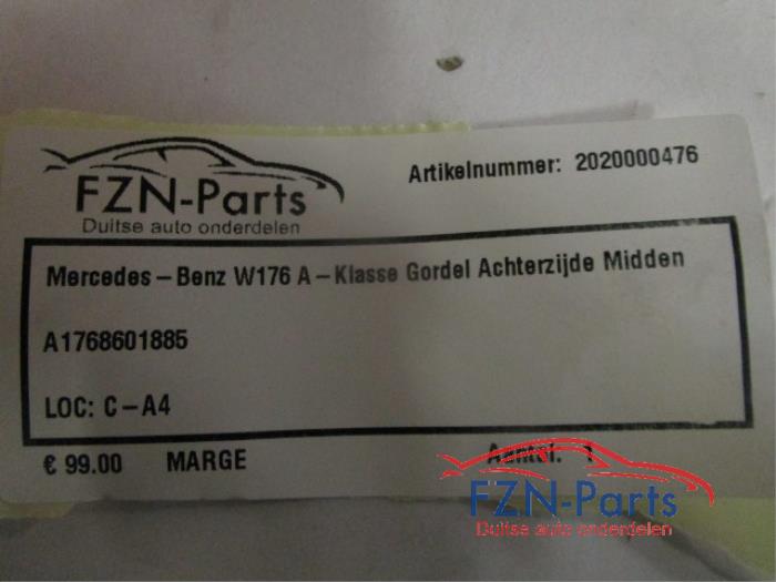 Veiligheidsgordel midden-achter Mercedes A-Klasse (22738791)