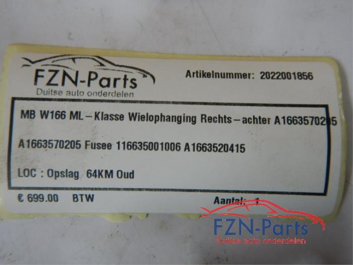 Wielophanging rechts-achter Mercedes GLE (22729627)