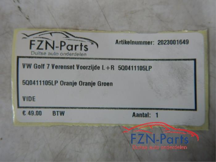 VW Golf 7 Verenset Voorzijde L+R